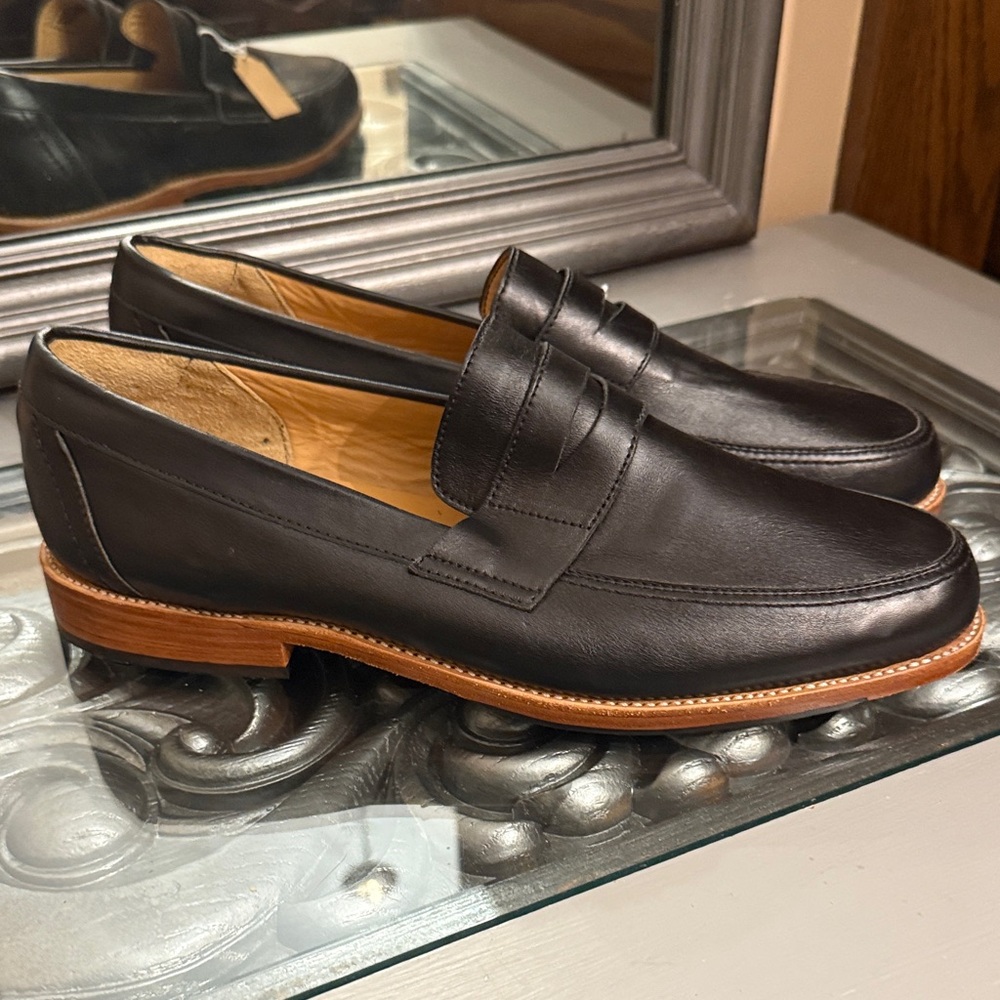 Adelante 11.5 Men’s Classic Black Leather Oxfords